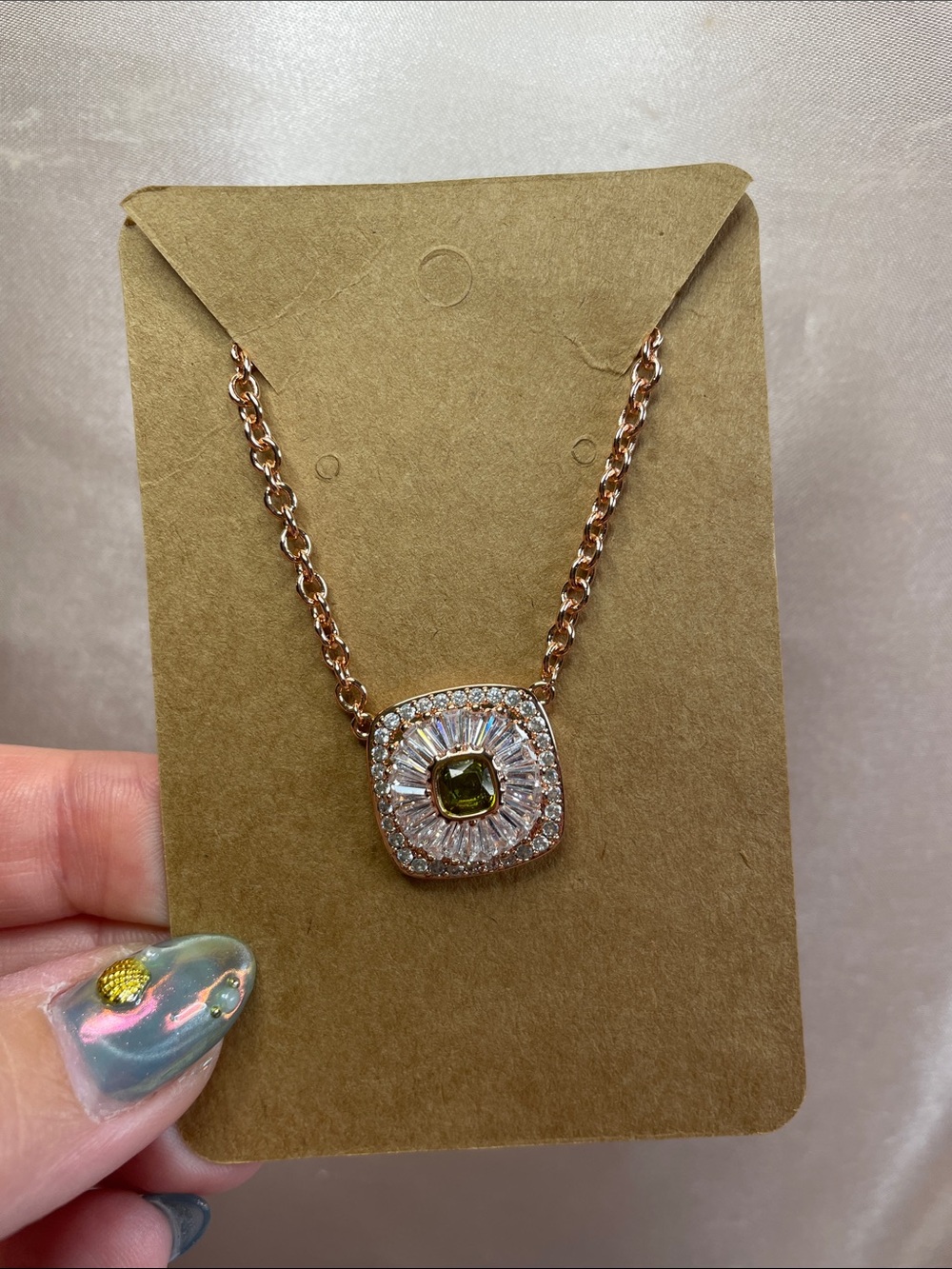Bomb Party "Exuberant Dusk" NK49854 Peridot on Rose Gold $158 MSRP